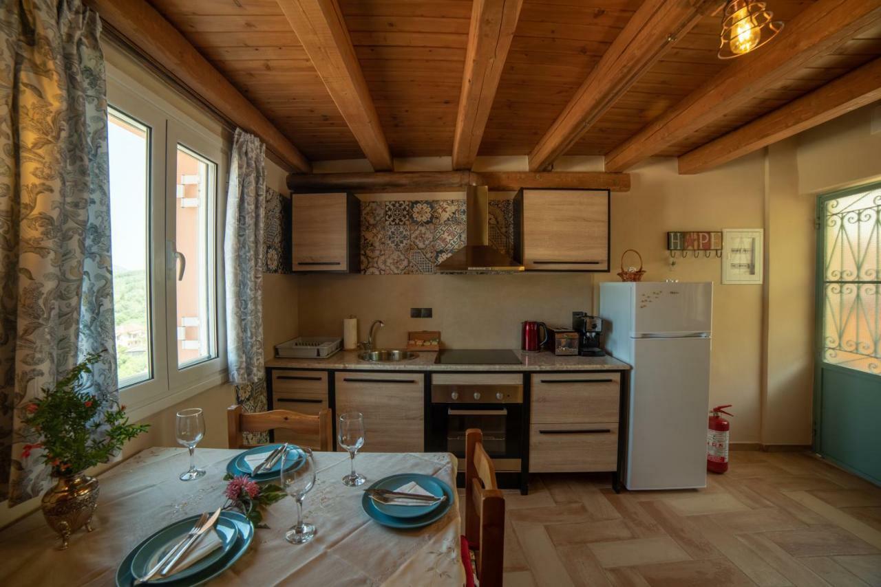 Menecrates Rustic - San Matteo Lägenhet Ágios Matthaíos Exteriör bild